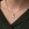 Handcrafted Scottish jewellery - Silver Mussel Shell pendant